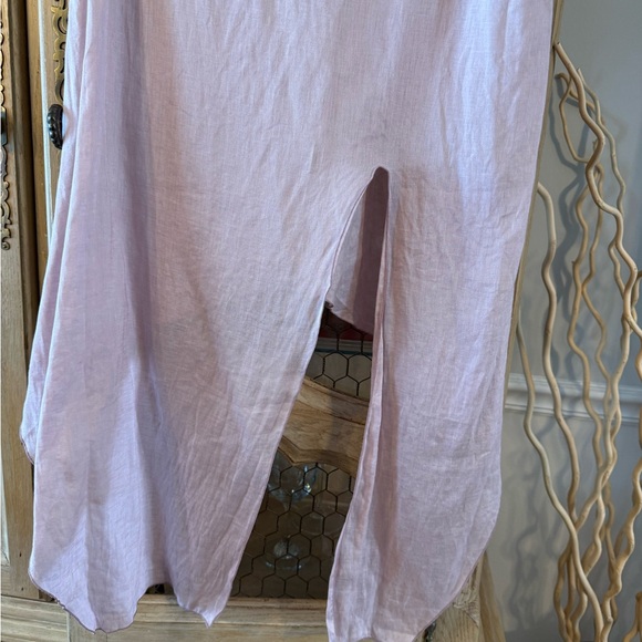 Linen LJC Women's Pink Jumpsuit - Picture 3 of 4